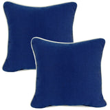 Midnight Blue Mainstreet Weave Decorative Pillow