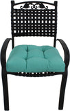 Lakeside Teal Canvas Indoor / Outdoor Seat Cushion Patio D Cushion