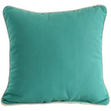Lakeside Teal Canvas Outdoor Decorative Pillow