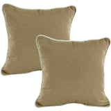 Wheat Brown Canvas Outdoor Decorative Pillow