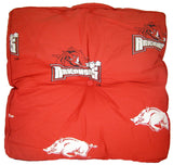 Arkansas Razorbacks Floor Pillow or Pet Bed, 24" x 24" Square