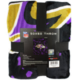 Baltimore Ravens NFL Throw Blanket, 50" x 60"
