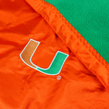 Miami Hurricanes Silky and Super Soft Plush Baby Blanket, 28" x 28"