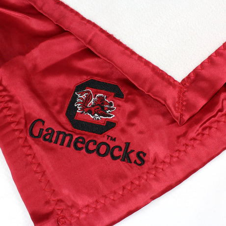 South Carolina Gamecocks Silky and Super Soft Plush Baby Blanket, 28" x 28"