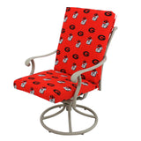 Georgia Bulldogs Two Piece Chair Cushion