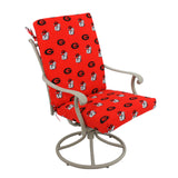 Georgia Bulldogs Two Piece Chair Cushion