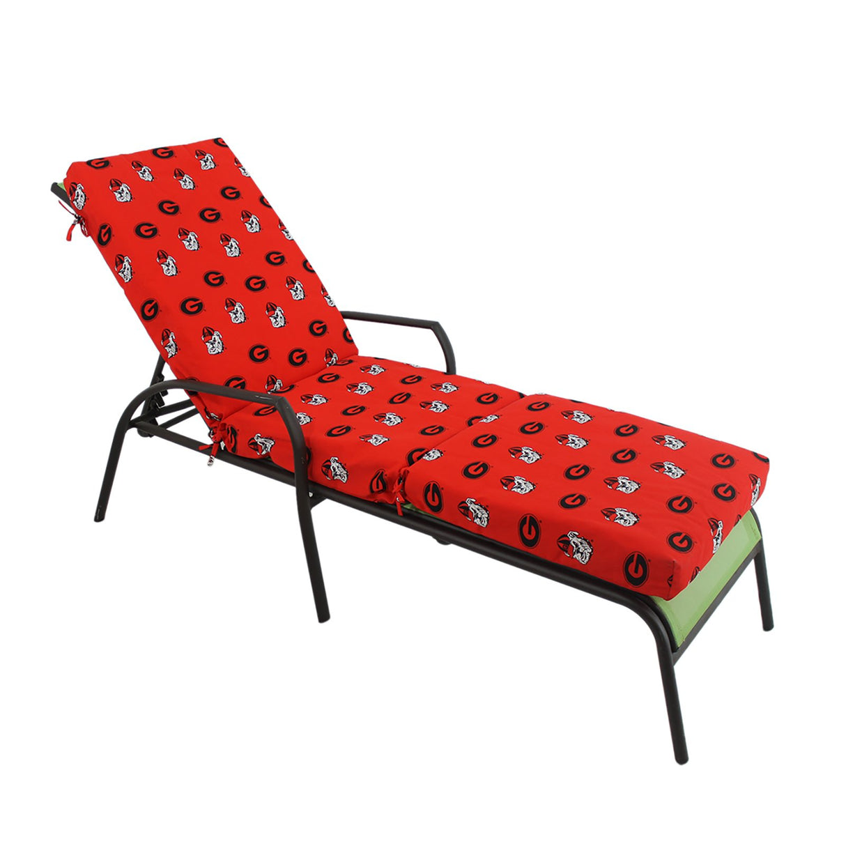 Georgia Bulldogs Three Piece Chaise Lounge Cushion