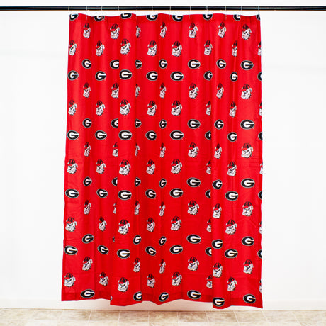 Georgia Bulldogs Shower Curtain Cover
