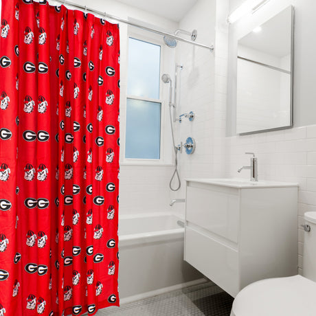 Georgia Bulldogs Shower Curtain Cover