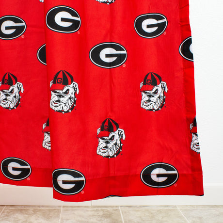 Georgia Bulldogs Shower Curtain Cover
