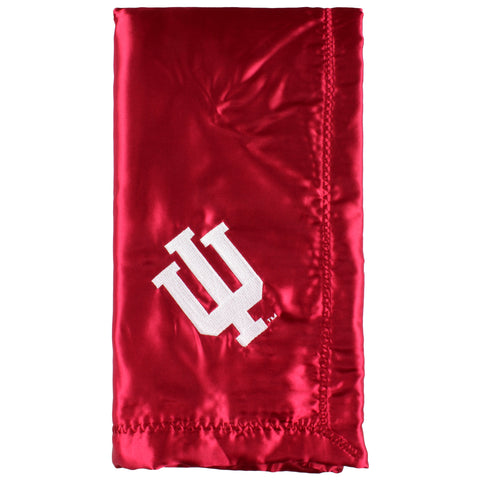 Indiana Hoosiers Silky and Super Soft Plush Baby Blanket, 28" x 28"