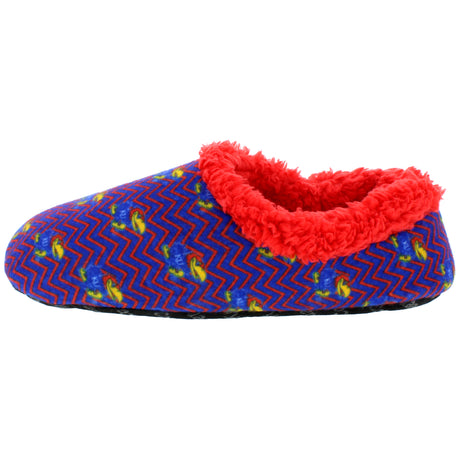 Kansas Jayhawks Chevron Slip On Slippers