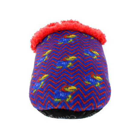 Kansas Jayhawks Chevron Slip On Slippers