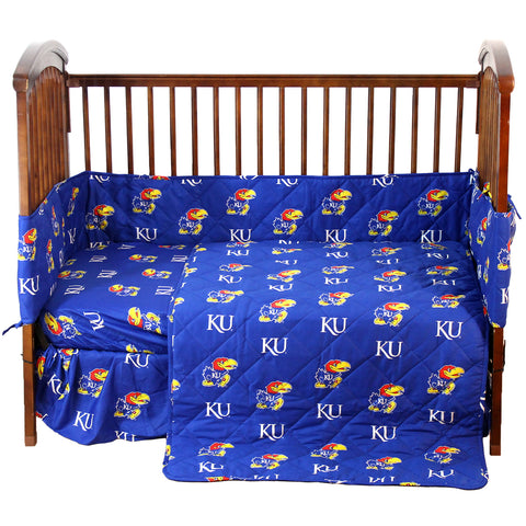 Kansas Jayhawks 5 piece Baby Crib Set
