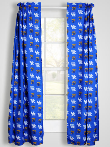 Kentucky Wildcats Curtain Panels 63" or 84"