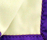 Kansas State Wildcats Silky and Super Soft Plush Baby Blanket, 28" x 28"