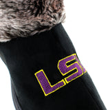 LSU Tigers Faux Sheepskin Furry Top Slipper