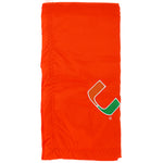 Miami Hurricanes Silky and Super Soft Plush Baby Blanket, 28" x 28"