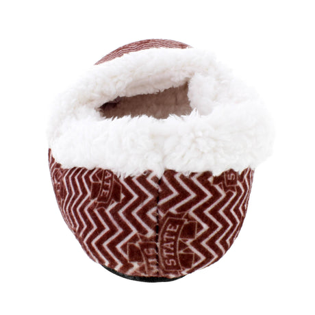 Mississippi State Bulldogs Chevron Slip On Slippers