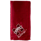 Mississippi State Bulldogs Silky and Super Soft Plush Baby Blanket, 28" x 28"