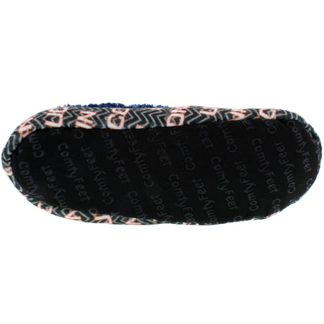 Connecticut Huskies Chevron Slip On Slippers