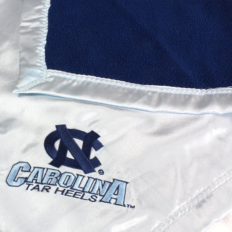 North Carolina Tar Heels Silky and Super Soft Plush Baby Blanket, 28" x 28"