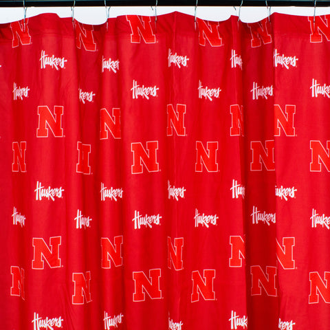 Nebraska Huskers Shower Curtain Cover