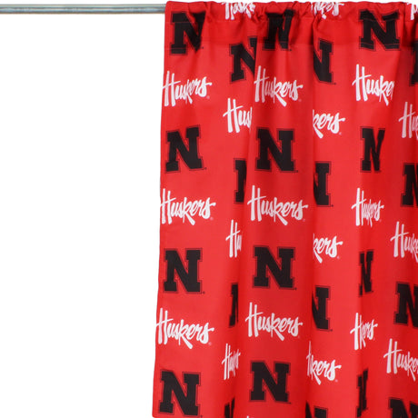 Nebraska Huskers Curtain Panels - 63" or 84"