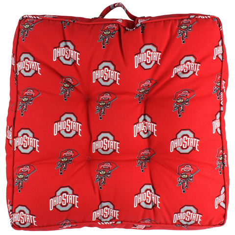 Ohio State Buckeyes Floor Pillow or Pet Bed, 24" x 24" Square