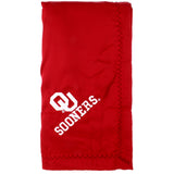 Oklahoma Sooners Silky and Super Soft Plush Baby Blanket, 28" x 28"