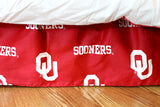 Oklahoma Sooners Dust Ruffle