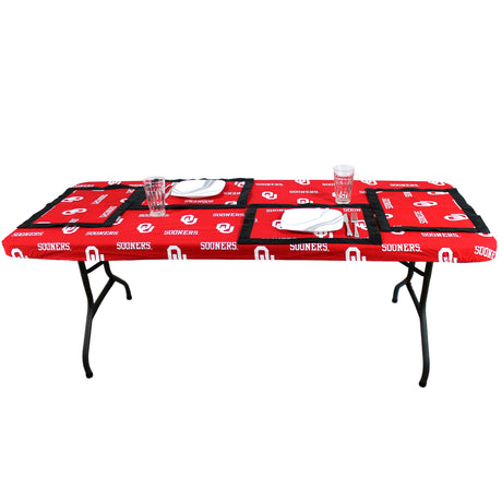 Oklahoma Sooners Placemat Set, Set of 4 Cotton and Reusable Placemats