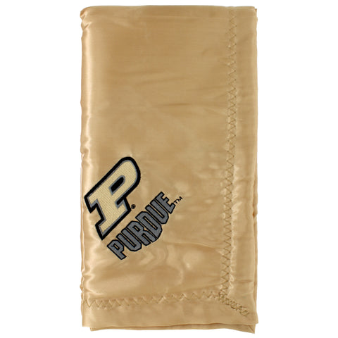 Purdue Boilermakers Silky and Super Soft Plush Baby Blanket, 28" x 28"