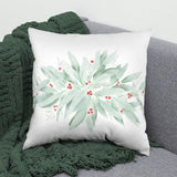 Watercolor Garland Decorative Pillow, 2 Sizes, Made in the USA