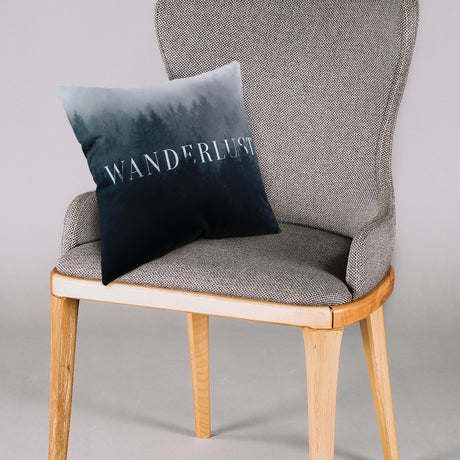 Wanderlust Reversible Decorative Pillow, 16" x 16", Made in the USA