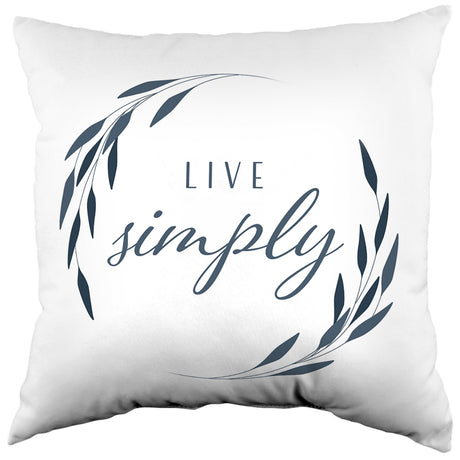 Live Simply Reversible Pillow