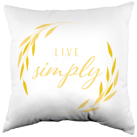 Live Simply Reversible Pillow