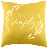 Live Simply Reversible Pillow - More Colors Available