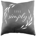 Live Simply Reversible Pillow