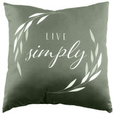 Live Simply Reversible Pillow - More Colors Available