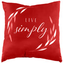 Live Simply Reversible Pillow
