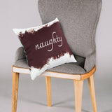 Naughty / Nice Reversible Pillow