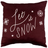 Let It Snow Reversible Pillow - More Colors Available