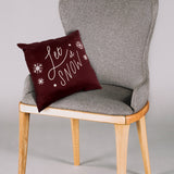 Let It Snow Reversible Pillow - More Colors Available