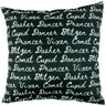 Reindeer Names Reversible Pillow - More Colors Available