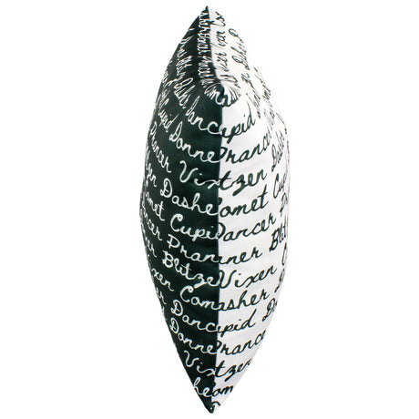 Reindeer Names Reversible Pillow