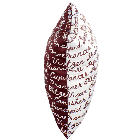 Reindeer Names Reversible Pillow