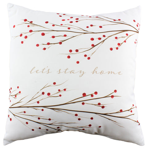 Let's Stay Home Reversible Pillow