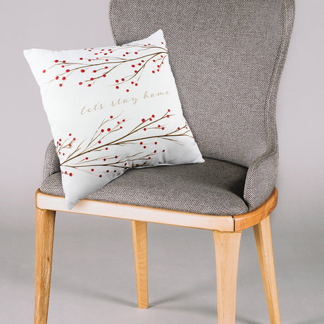 Let's Stay Home Reversible Pillow