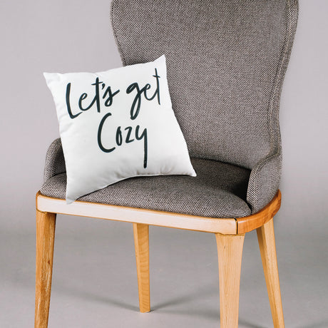 Let's Get Cozy Reversible Pillow